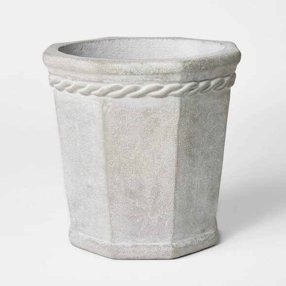 10" Large Octagon Concrete Planter Gray - Threshold Studio McGee - Target 2025 - Picture 1 of 6